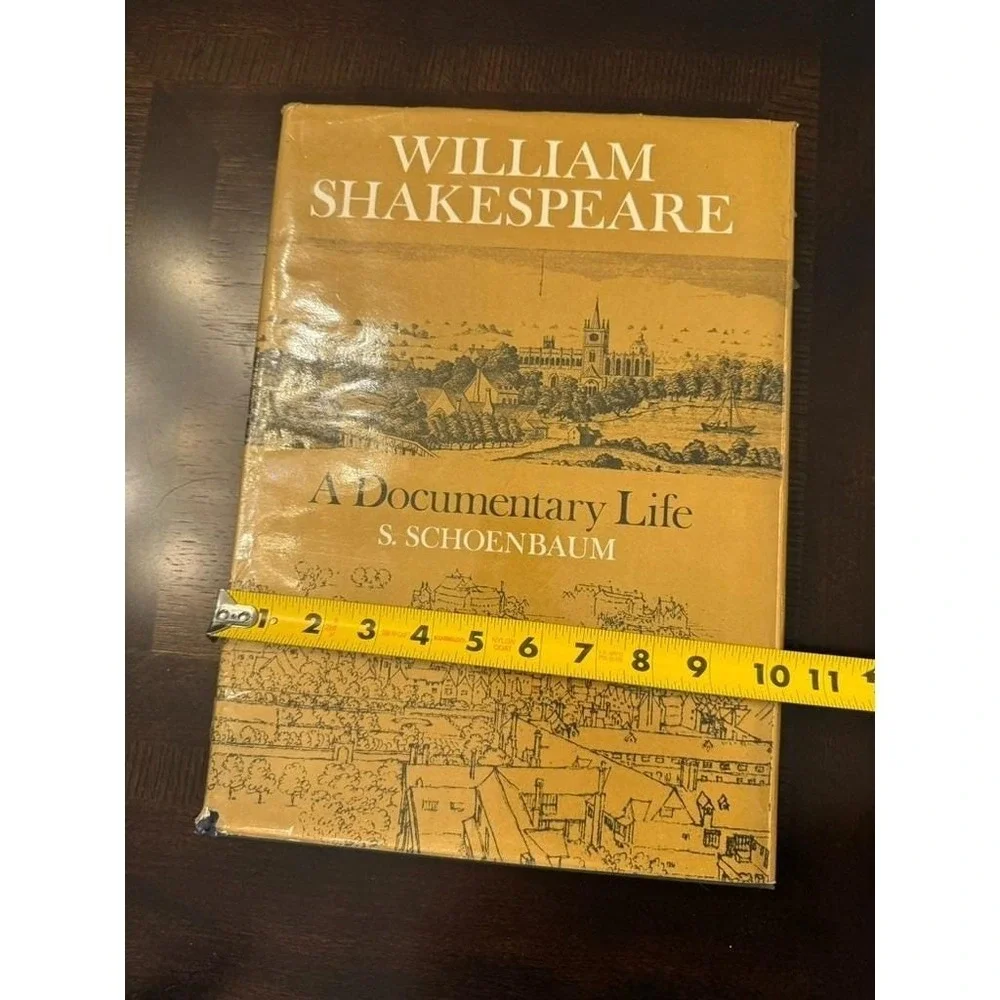 William Shakespeare Documentary‎ Life Schoenbaum 1975 HC Oxford DJ Illustrated